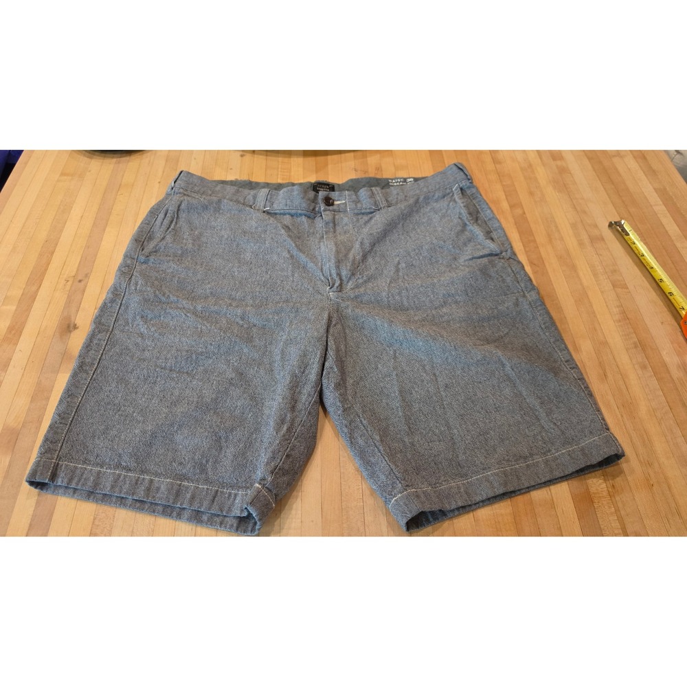 J.Crew Stanton Shorts Mens 38 Blue Chino Flat Front preppy golf Athleisure walk